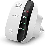 WLAN Repeater WiFi Range Extender Verstärker (300 Mbit/s, App Steuerung, 1 Port, WPS, kompatibel mit Allen WLAN Geräten) Wireless Access Point/Mini AP Signal B