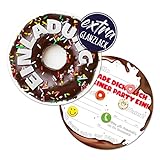 12 Donut Einladungskarten | lustige Einladung zum Kinder-Geburtstag für Jungen, Mädchen und Erwachsene | passend zu jeder Party (rund)