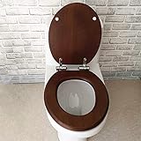 Universal-WC-Sitze, langsames Schließen, Massivholz, O-förmiger Toilettensitzbezug, gewöhnlicher Puffer-Toilettensitz-Deckel,