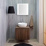 SIENA Badezimmermöbel, 60 cm, Nussbaum dunkel mit Waschbecken