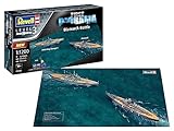 Revell 05668 Bismarck Battle (First Diorama Set) 1:1200 Scale Model Kit Fahrzeug originalgetreuer Modellbausatz für Einsteiger, unlack
