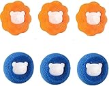 6 PCS Clothes Anti-Winding Adsorption Hair Removal Cleaning Ball,Reusable Washing Machine Hair Catcher Laundry Ball,Washing Balls for Clothing Pet Fur Remover Balls