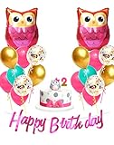 Regendeko Happy Birthday Eule Tiere Kindergeburtstag Deko Luftballon Girlande Konfetti Luftballons Party Deko Kindergeburtstag Deko
