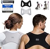Back Bodyguard Haltungskorrektur - Innovativer Rücken Geradehalter für eine aufrechte Körperhaltung - Rückenstütze - Rückenstabilisator ,Schwarz,M