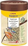 sera Vipagran Nature 250 ml - Hauptfutter aus Softgranulat mit 4% Insektenmehl, Fischfutter bzw. Granulat fürs Aquarium, Fischfutter mit sehr hoher Futterverwertbarkeit, somit weniger Algen