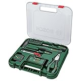 Bosch Universal Werkzeug-Set, 17-teilig (vielseitiger Werkzeugkoffer, bestückt, hochwertig, ergonomisch, ideal für Reparaturen im Haus)