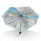 Taschen-Regenschirm Dresden Rainmap mit Stadtplan