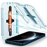Spigen Glas.tR EZ Fit Panzerglas kompatibel mit iPhone 12 Pro Max, 2 Stück, Kratzfest, 9H Härte Schutzfolie