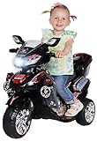 Kinder Elektroauto Motorrad C031 Elektro Kindermotorrad Kinderfahrzeug (schwarz)