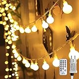 HAUSPROFI 200er LEDS Kugel Lichterkette 20M Dimmbar, Globe Lichterkette mit EU Stecker für Innen und Außen, 8 Leuchtmodi, ideale Partylichterkette für Weihnachtsdeko, Hochzeit, Party usw, Wasserdicht