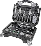 Amazon Basics - Werkzeug-Set für den Haushalt, 51 teile, Schw