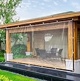 Plane Transparent 2x2m, FüR AußEnbereich Plane Durchsichtig Mit öSen Wasserdicht Folie Gewebeplane Wetterfeste Faltbar Planen, Allzweckplane FüR Schutz Vor Witterung,Seil E