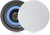 Herdio 4 Zoll Deckenlautsprecher, 160 Watt 2-Wege Flush Mount Einbaulautsprecher, Zur Montage an System, für Innen, Schlafzimmer, Badezimmer, Heimkino, überdachte V