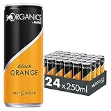 Organics by Red Bull Black Orange, 24 x 250 ml, Dosen Bio Getränke 24er Palette, OHNE PFAND