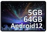 OSCAL Tablet 10 Zoll 5GB+64GB 1TB TF, Pad60(2023) Android 12 Tablet 6580mAh Batterie, HD+ IPS Display, 5MP Kamera, Quad-Core Processor, 2.4G WiFi Tablet, Bluetooth 4.1, Google GMS Certified, OTG