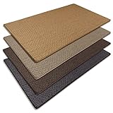 KARAT Sisal Teppich auf Maß - Tiger Eye Struktur - vollständig umkettelt - langlebiges Qualitätsprodukt (50 x 150 cm, Braun)