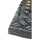 Blechstreifen Zuschnitt Aluminiumblech Warzenblech Aluminiumplatte Blech Streifen 5/6,5mm Stärke AlMg3 (500x1000mm)
