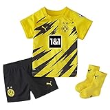 PUMA BVB Home Baby-Kit w.Sponsor w.Hanger New T-Shirt, Cyber Yellow Black, 74