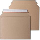 kraftmax 50 x Premium Verpackung/Versandtaschen - Frustfreie Versandtasche aus Pappkarton - DIN A5-23,5 x 18 cm