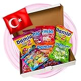 ALL IN CANDY | Damla Türkische Süßigkeiten Party Box | 9 Teile Süßigkeiten aus Türkei | Halal Produkte | Vegan | Süssigkeiten box zum naschen oder Perfekte Geschenkidee | TOP Bestseller Candy Box