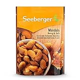 Seeberger Mandeln Honig & Salz 13er Pack: Honigsüß trifft nussig-salzig - halbierte Mandelkerne als handlicher Begleiter für unterwegs - geröstet & gesalzen, vegetarisch (13 x 80 g)