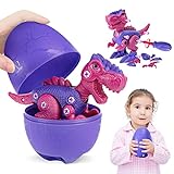 Starpony Zerlegen Dinosaurier Spielzeug für Mädchen DIY STEM Spielzeug mit Dinosaurier Eiern Set für Kinder 3-7, Rosa T-Rex