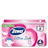 Zewa Ultra Soft Toilettenpapier 4-lagig (8 Rollen x je 150 Blatt)
