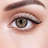 Dolovo Kontaktlinsen Farbig Ohne Stärke Natürlich, Silikon Hydrogel Jahreslinsen für alle Augen 2 Stück (1 Paar) (lila)