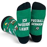 Ich Würde Lieber Ein Lustiges Socken Geschenke für Männer und Frauen - Fußball