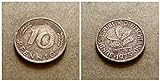 *** Deutschland (1975) 10 Pfennig – Prägezeichen G