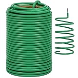 Tenn Well 3,5 mm Grün Gartendraht, 20M weiche Pflanzendrehbinder-Drähte für die Gartenarbeit Kletterpflanzen, Weinreben, Sträucher und B