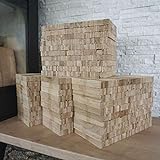30 kg Eiche Brennholz – Sehr sauber und trocken – Perfektes Anfeuerholz für eine gemütliche Raumwärme - Ideales Zubehör um Brennholz im Kamin zu entfachen Anmachholz