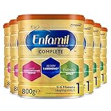Enfamil Premium Complete 1 Säuglingsmilch Pulver 800 g - Säuglingsmilch für Säuglinge von der Geburt bis zum Alter von 6 Monaten, 6er-Pack (6 x 800g)