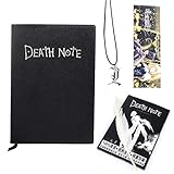 Death Note Notizbuch: Die besten Geschenke für Cosplay-Liebhaber, k?nnen als Tagebuch und Notizbuch verwendet werden. Gr??e von 8,1 Zoll / 5,8 Zoll (mit Federstift und L-f?rmiger Halskette)