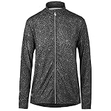 Island Green Damen Top-Layer Stretch Golf Pullover - Schwarz/Gold - S