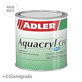 Aqua-Cryl CFB G50 375ml Halbmatt Farblos Wasserbasierter, sehr beständiger, farbloser Holzlack - Klarlack für Holz im Innenbereich