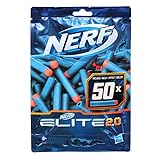 Hasbro Nerf Elite 2.0 50er Dart Nachfüllpackung – 50 Nerf Elite 2.0 Darts – kompatibel mit Allen Nerf Blastern, die Elite Darts verwenden