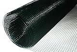 Volierendraht grün beschichtet Drahtgitter 50 cm hoch Drahtgeflecht Zaun Maschendrahtzaun Kaninchenzaun Hasendraht (Maschenweite: 12,7x12,7 mm)
