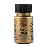 Ideen mit Herz Royal Flash, Acryl-Farbe, metallic, mit feinsten Glitzerpartikeln, 50 ml (bronze/gold)