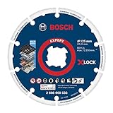 Bosch Professional 1x Expert Diamond Metal Wheel X-LOCK Trennscheiben (für Gusseisen, Ø 125 mm, Zubehör Kleiner Winkelschleifer)