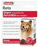 beaphar Reto Durchfalltabletten, zur Behandlung von Durchfall und Verdauungsbeschwerden bei Hunden, 30 Tabletten