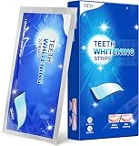 TeethBliss Whitening Strips - Bleaching Zähne: Non-Slip Technology, Entfernt Kaffee-, Tee- und Rauchverfärbungen, Sanft bei Empfindlichen Zähnen, Zähne Aufhellen Strips-14 Tage Weiße Z
