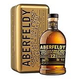 Aberfeldy 12 Jahre alter Highland Scotch Single Malt Whisky in goldener Geschenkdose, im Eichenfass gereift, Noten von Honig, Früchten, Gewürzen, Vanille & ein Hauch Rauch, 40% Vol., 70 cl/700