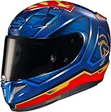 HJC Helmets DC Comics MC21 rot blau Motorradhelm Integralhelm Racing, S Rpha11 Superman Blue yellow red
