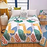 GUANTIAN Decke mit Klimaanlage; Leichte Decke, Ganzjahres-Baumwolldecke, Bettdecke aus 100 % Baumwolle，Kinderdecke
