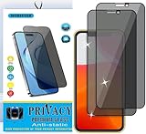 MOBISTAR Privacy Displayschutzfolie für iPhone 11 / iPhone XR 6,1 Zoll, [Sichtschutzglas] Vollständige Abdeckung, Anti-Spy Panzerglasfolie mit Einfache Installation, 2 Stück (2 Stück)