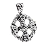 Edelstahl ANHÄNGER Keltisches Kreuz mit PU-Band, Symbolanhänger, Zeichen, Lebenskreuz - keltisch Esoterik Spiritualität Astrologie Meditation