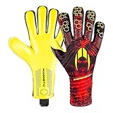 Ho Soccer Phenomenon Magnetic III Negative Blaze Torwarthandschuhe für Erwachsene, Unisex, Rot / Limette, 10 Stück