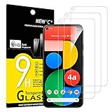 NEW'C 3 Stück, Panzer Schutz Glas für Google Pixel 4a 5G, [Nicht für Pixel 4a] Frei von Kratzern, 9H Härte, HD Displayschutzfolie, 0.33mm Ultra-klar, Ultrabeständig
