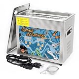 KECOOLKE 3L Ultraschallreiniger mit großer Kapazität mit Heizung und Zeiteinstellung 120 W Edelstahl Professioneller Schallreiniger für die Reinigung Werkzeug Uhr G